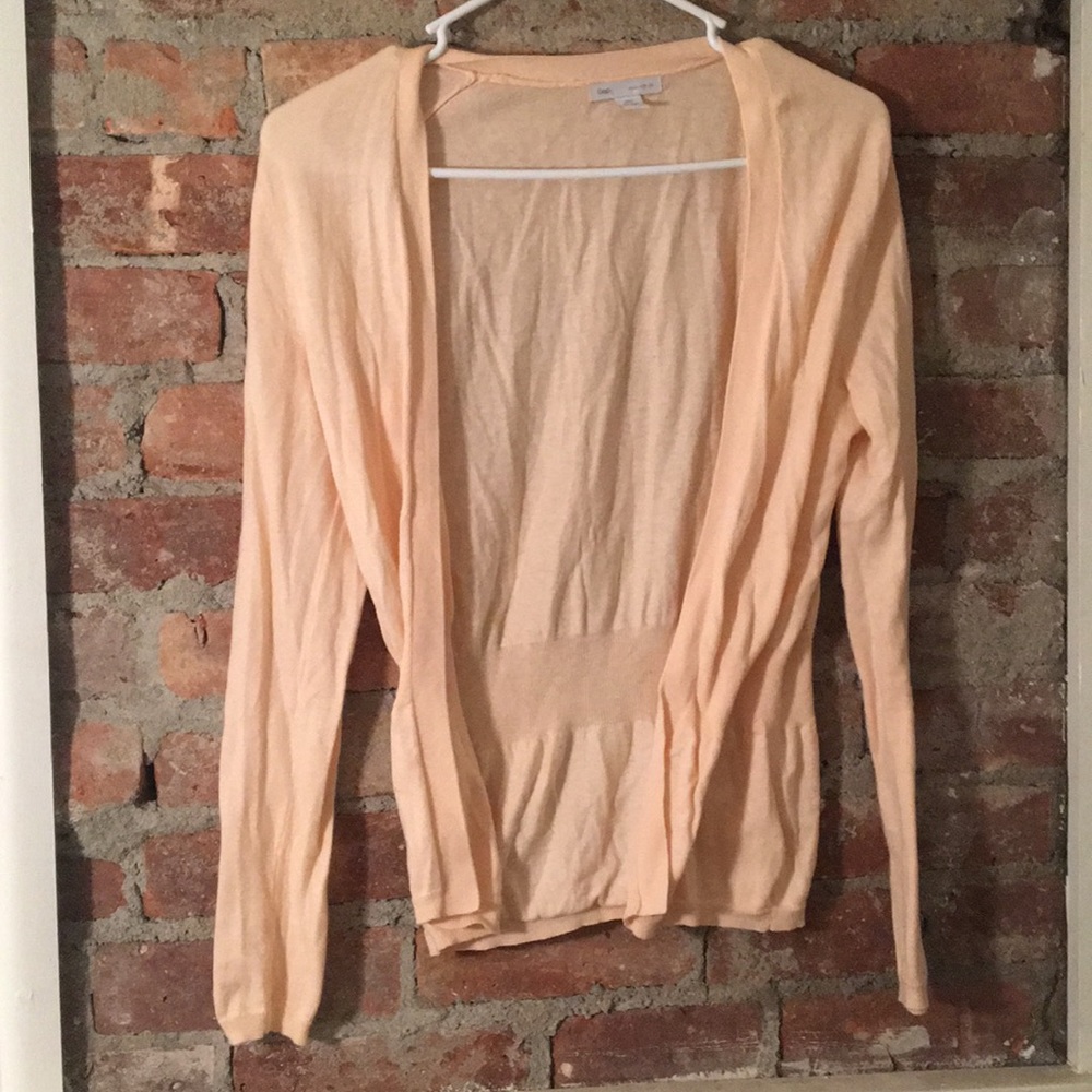 Peach gap cardigan